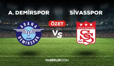 Adana Demirspor Sivasspor maç özeti ve golleri izle! (VİDEO) Adana Demirspor Sivasspor geniş özeti! Golleri kim attı, maç kaç kaç bitti?