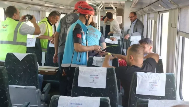 Sivas’ta Tren Kazası Tatbikatı Gerçekleştirildi